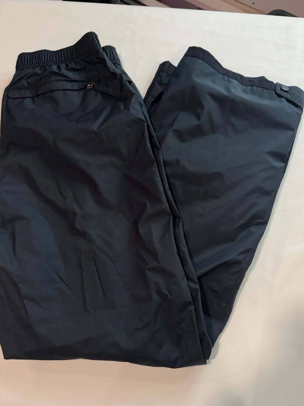 L.L.Bean Gore-Tex Rain Pants Men’s Small Black Waterproof Hiking Outdoors